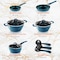 Nutrichef Diamond Home Kitchen Cookware Set (Blue) NCCW11BD - alternate 4